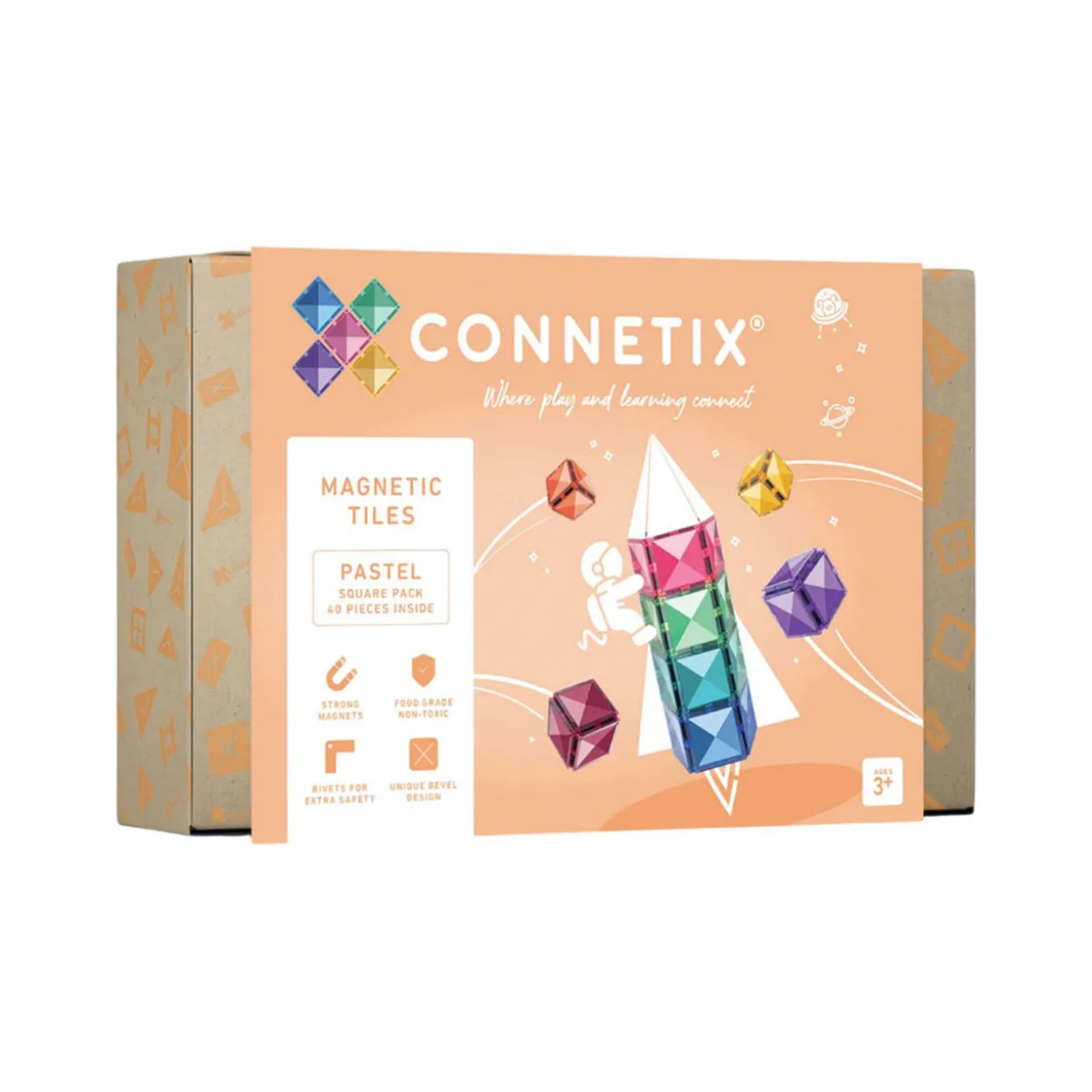 Magnetic Tiles: Pastel Square Pack