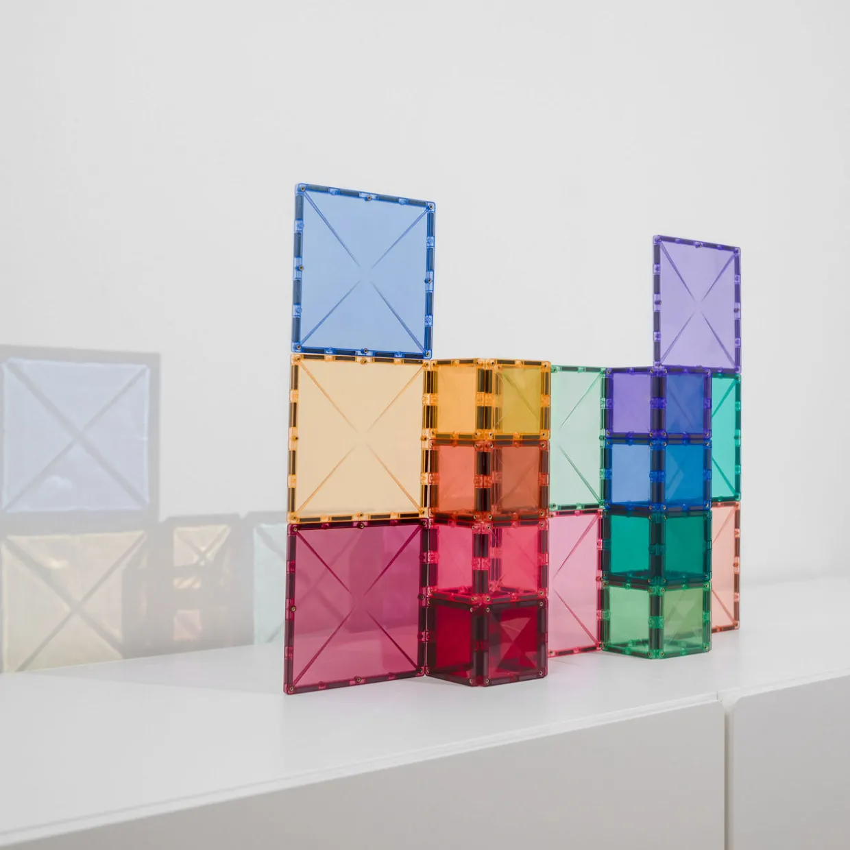 Magnetic Tiles: Pastel Square Pack