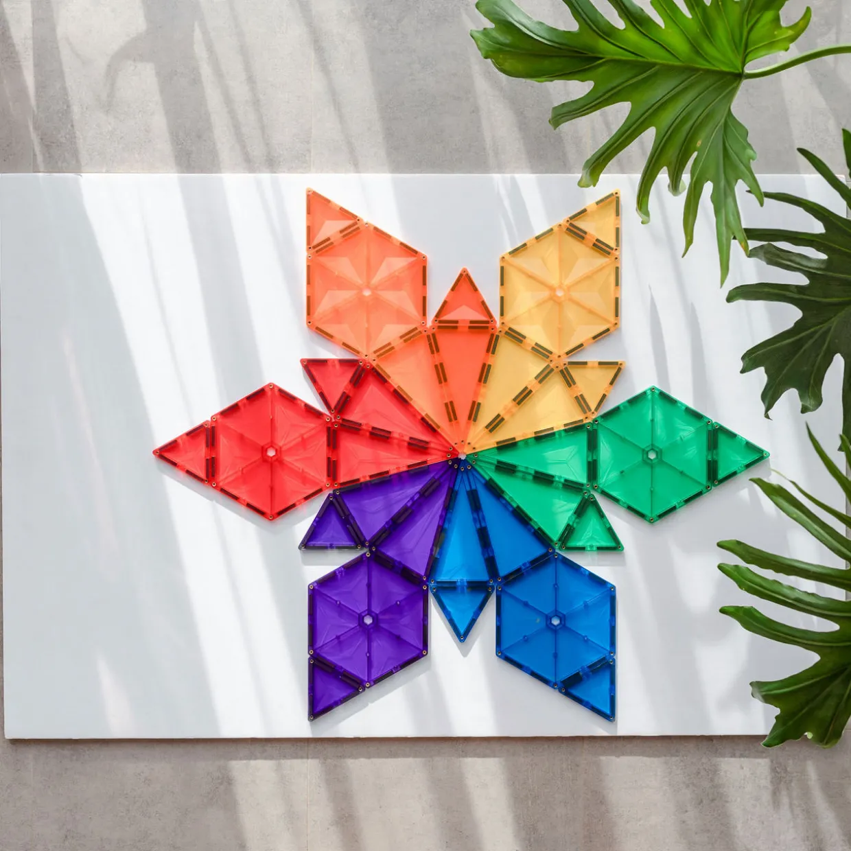 Magnetic Tiles: Rainbow Geometry Pack