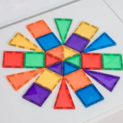 Hot CONNETIX Magnetic Tiles: Rainbow Mini Pack