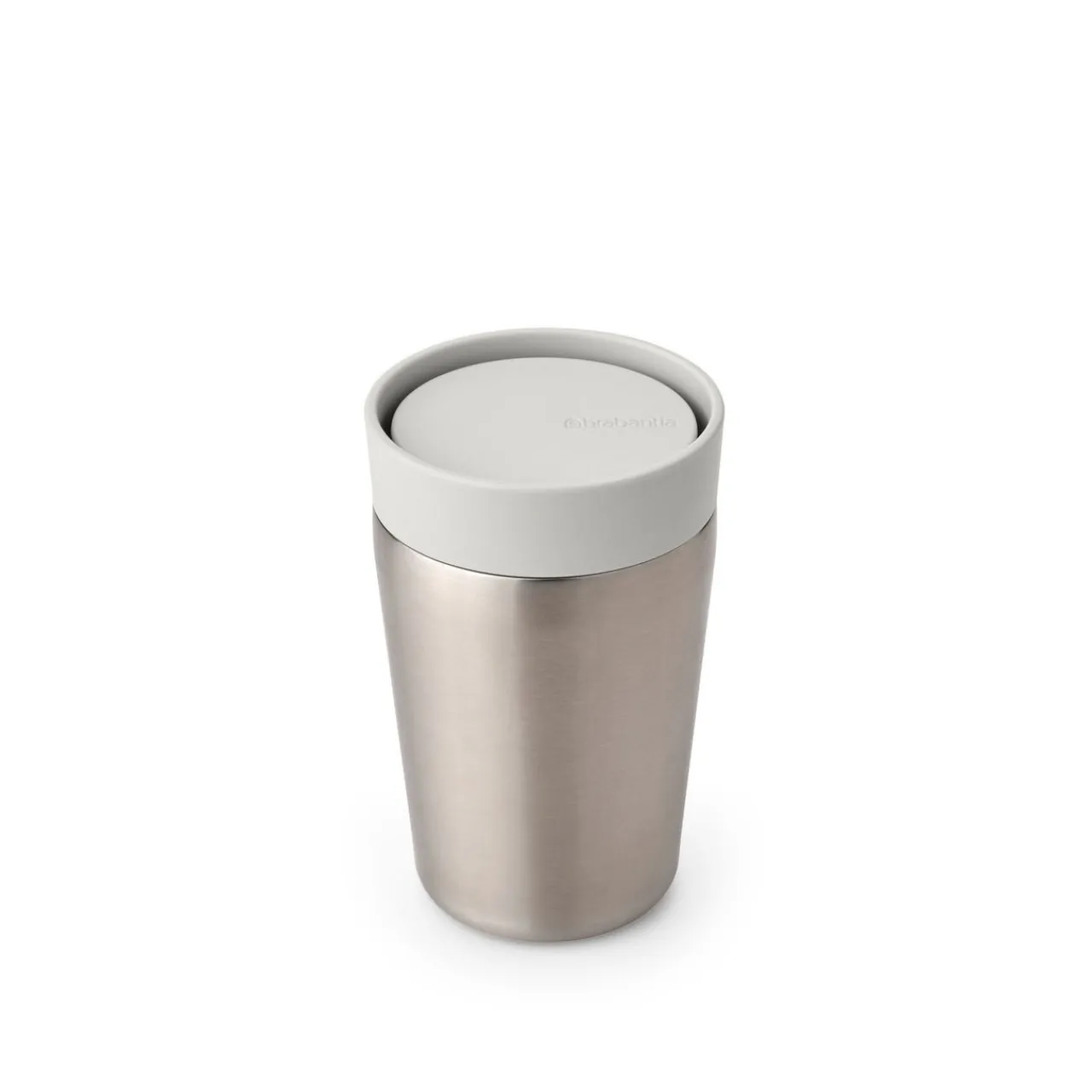 Clearance BRABANTIA Make & Take Insulated Cup, 0.2L - Light Grey