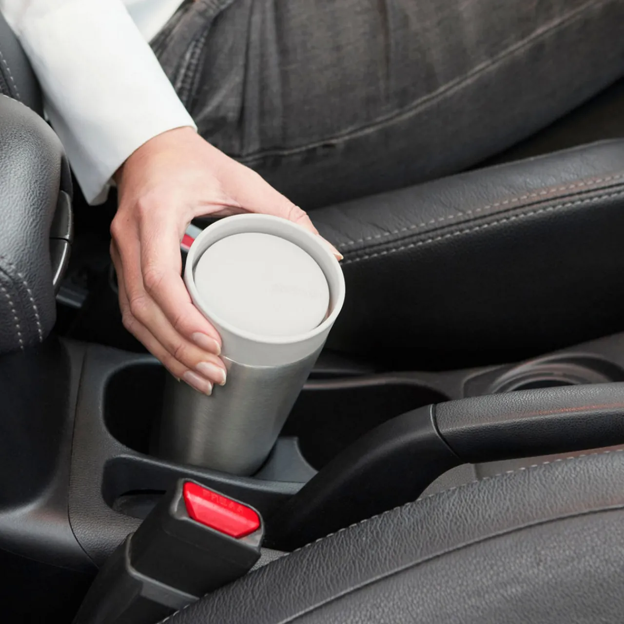 Clearance BRABANTIA Make & Take Insulated Cup, 0.2L - Light Grey