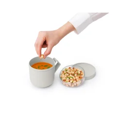 Make & Take Soup Mug, 0.6L - Light Grey