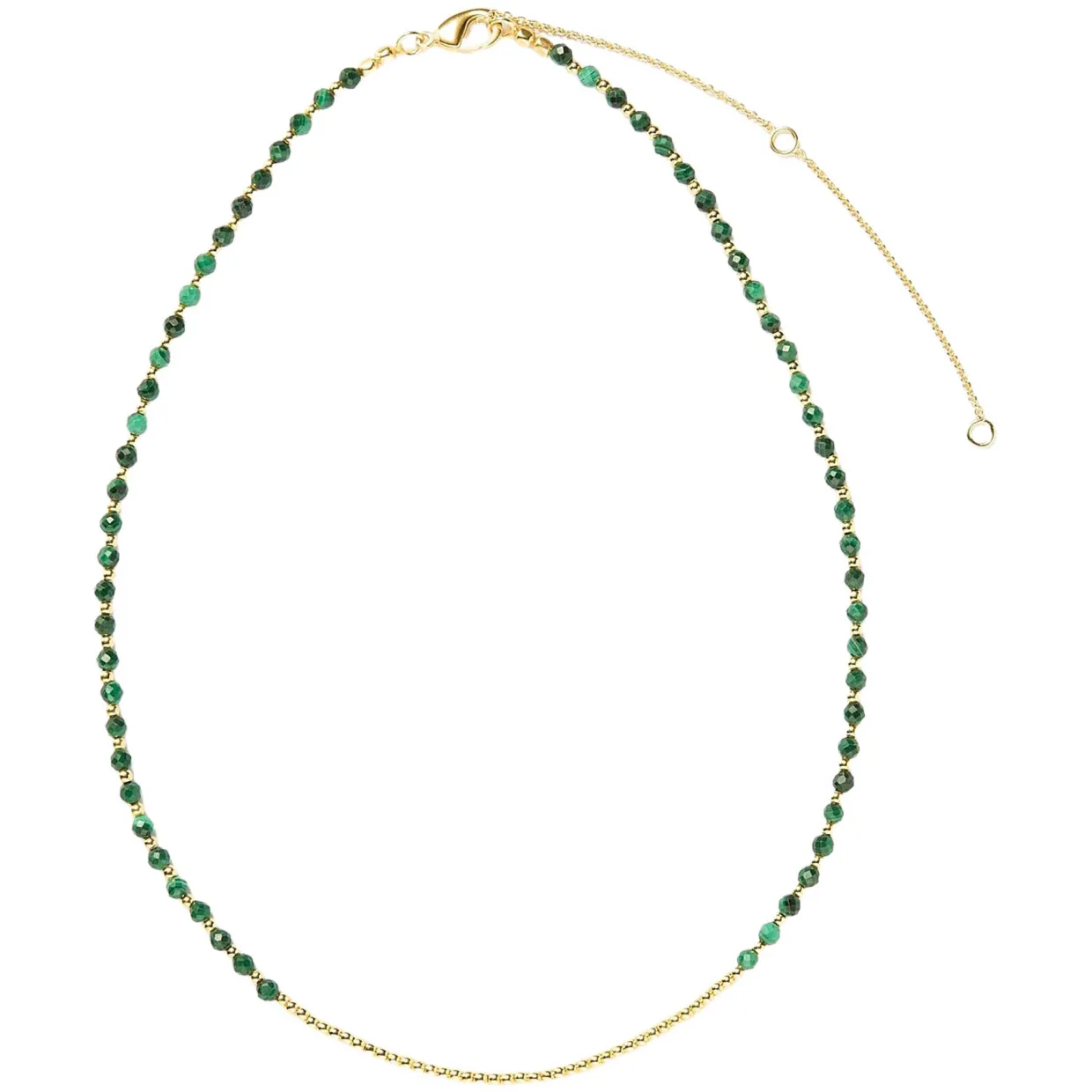 Malachite Ibiza Beaded Necklace