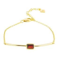 Manhattan Garnet Bracelet