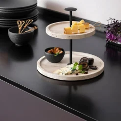 Manufacture Travertine Cake Stand