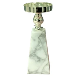 Marble and Gold Candleholder