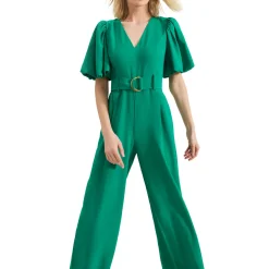 Margot Puff-Sleeve Jumpsuit