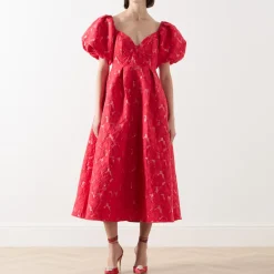 Maria Floral Jacquard Dress