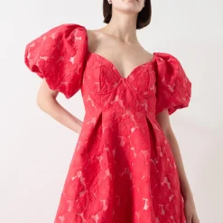 Maria Floral Jacquard Dress