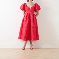 Maria Floral Jacquard Dress