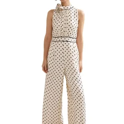 Online PHASE EIGHT Marilee Polka Dot Corsage Jumpsuit