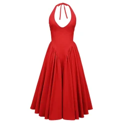 Marilyn Pleated Flared Dress