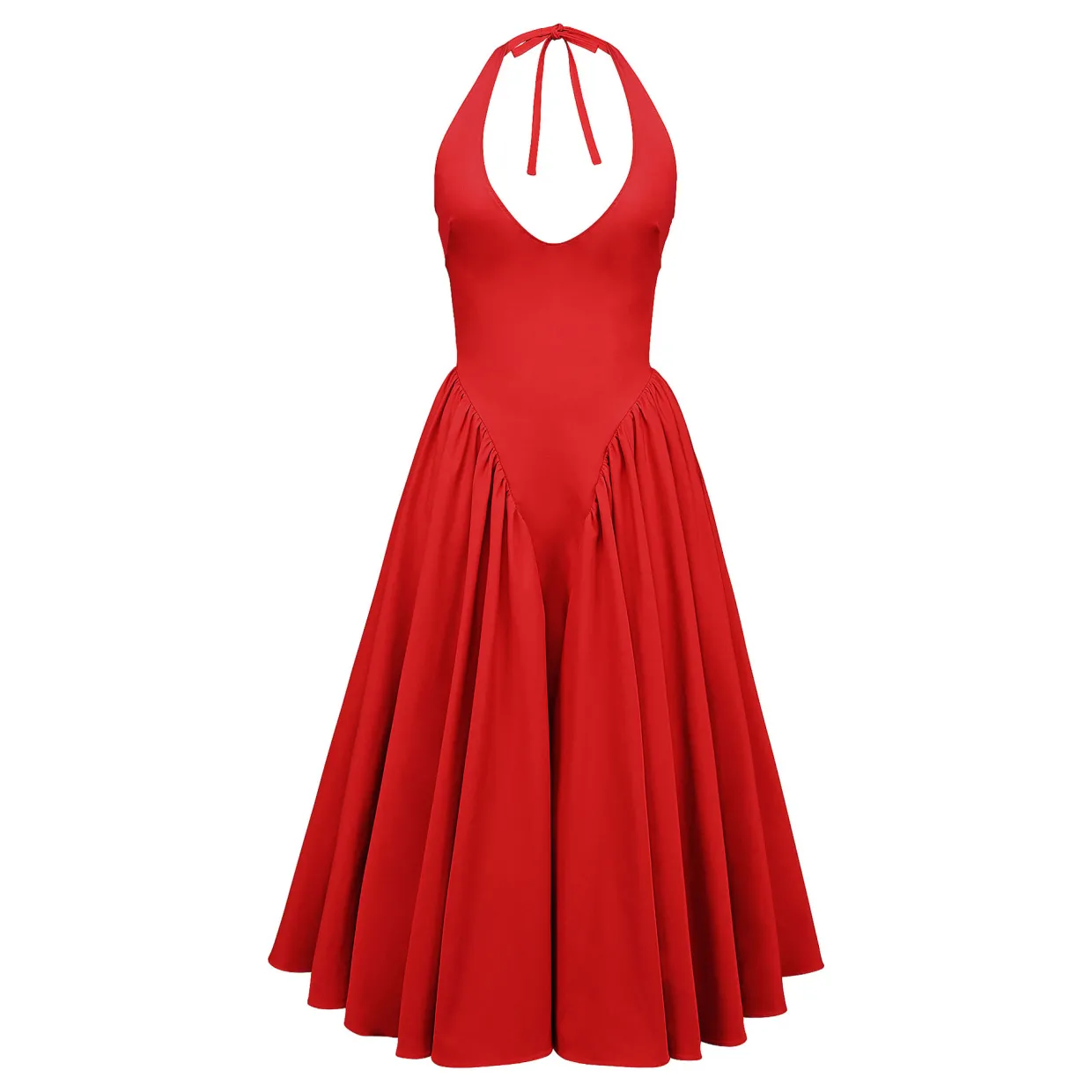 Marilyn Pleated Flared Dress