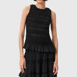 Outlet ALLSAINTS Marion Shirred Top