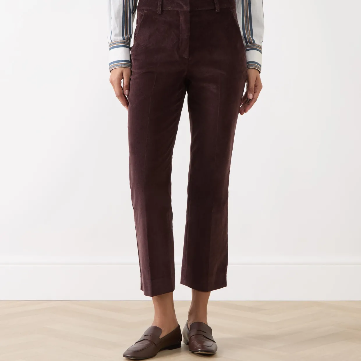 Marruca Straight Leg Corduroy Trousers