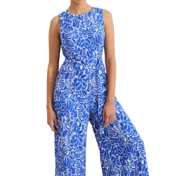 New PHASE EIGHT Marta Leaf Wide Leg Jumpsuit