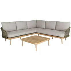 Sale CASEYS FURNITURE Maui 3-Piece Garden Lounge Set Stone Sand Olive Green