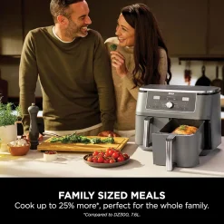 Hot NINJA MAX 6-in-1 Dual Zone Air Fryer 9.5L