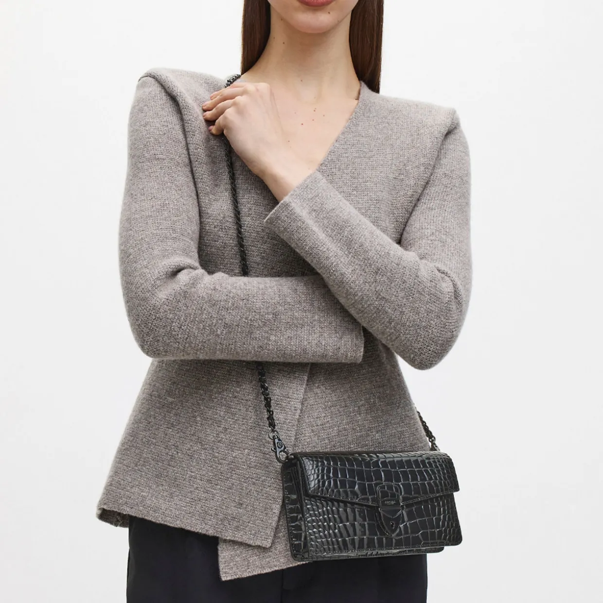 Mayfair® 2 Patent-Croc Clutch Bag