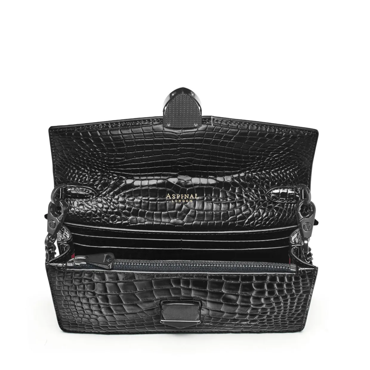 Mayfair® 2 Patent-Croc Clutch Bag