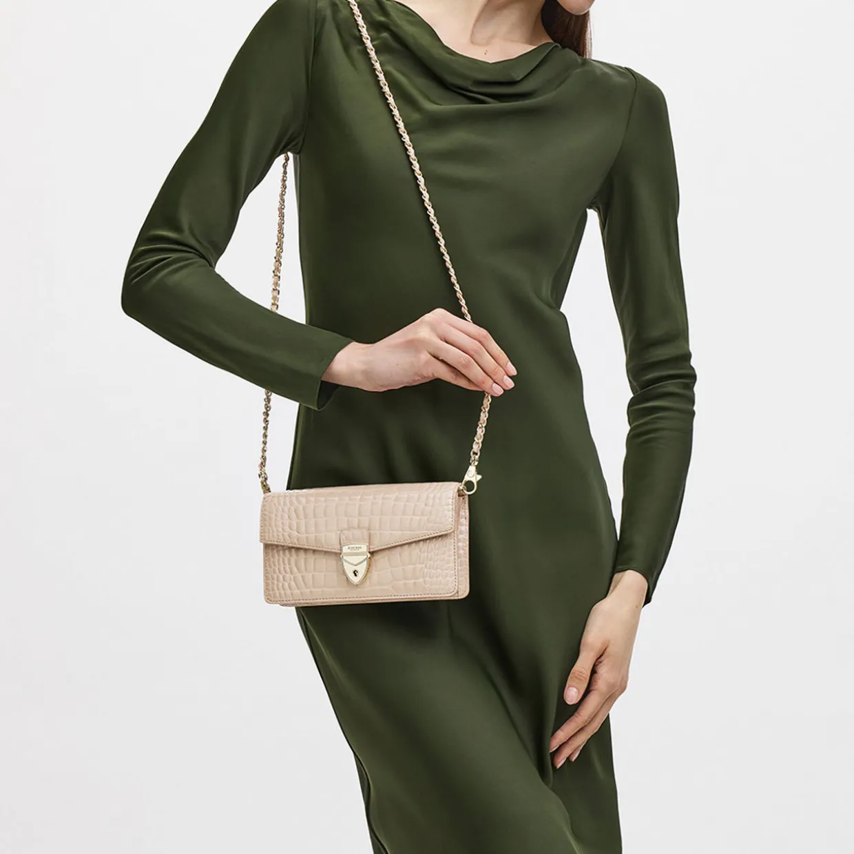 Mayfair® 2 Patent-Croc Clutch Bag