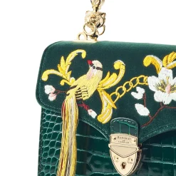 Outlet ASPINAL OF LONDON Mayfair® Embroidered Bird of Paradise Midi Crossbody Bag
