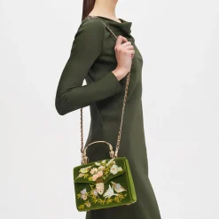 New ASPINAL OF LONDON Mayfair® Embroidered English Garden Midi Crossbody Bag