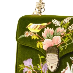 New ASPINAL OF LONDON Mayfair® Embroidered English Garden Midi Crossbody Bag