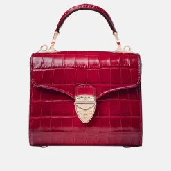 Outlet ASPINAL OF LONDON Mayfair® Mini Croc-Embossed Top Handle Bag