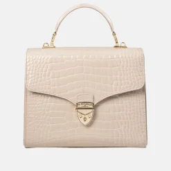 New ASPINAL OF LONDON Mayfair® Patent-Croc Crossbody Bag