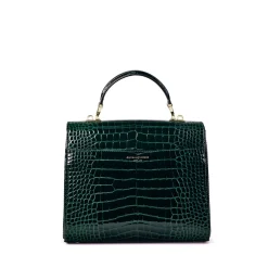 Fashion ASPINAL OF LONDON Mayfair® Patent-Croc Crossbody Bag