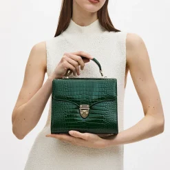 Fashion ASPINAL OF LONDON Mayfair® Patent-Croc Crossbody Bag