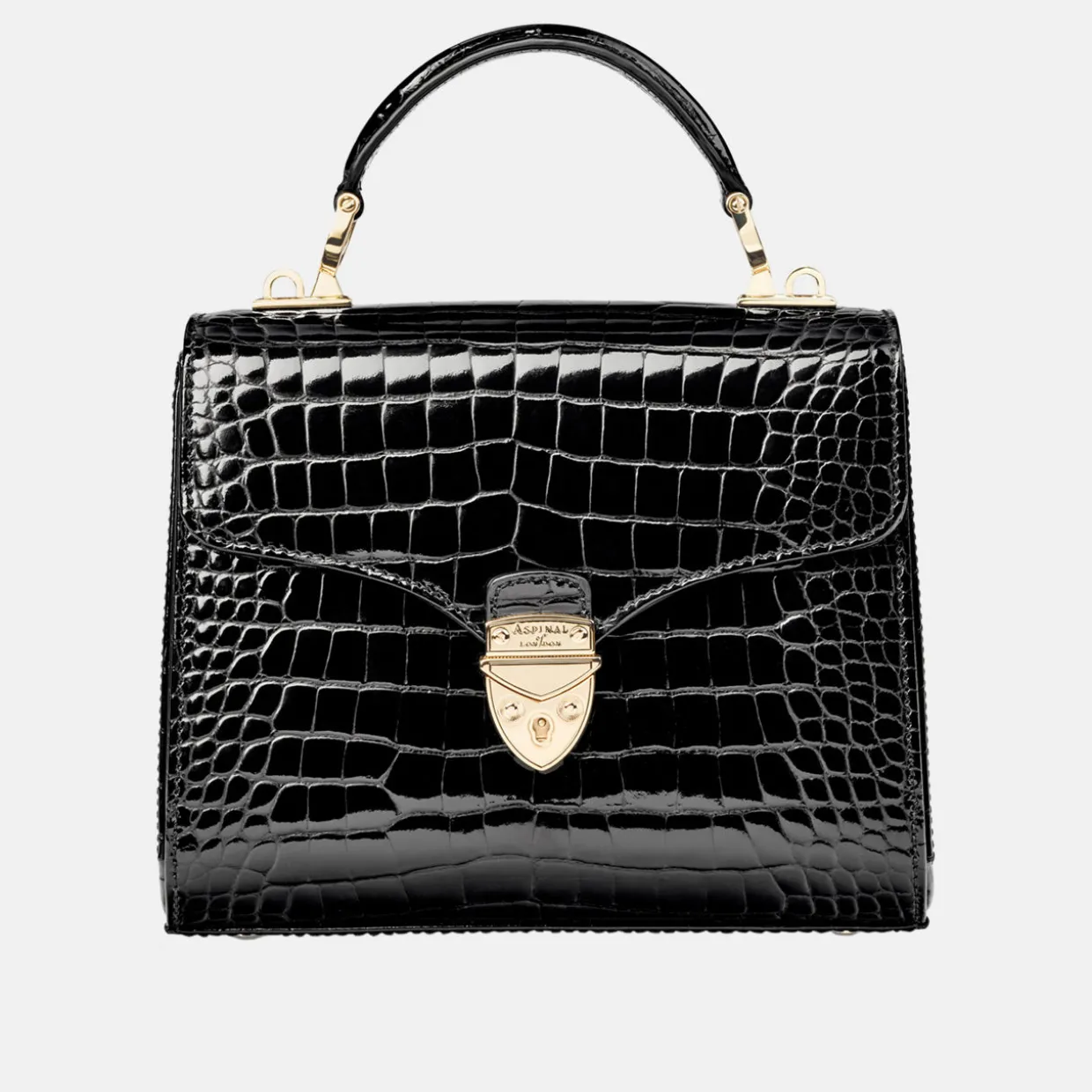 Mayfair® Patent-Croc Midi Crossbody Bag