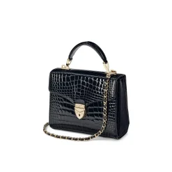 Mayfair® Patent-Croc Midi Crossbody Bag
