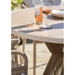 Discount CASEYS FURNITURE McKinney Dining Parasol Set & Cover Beige