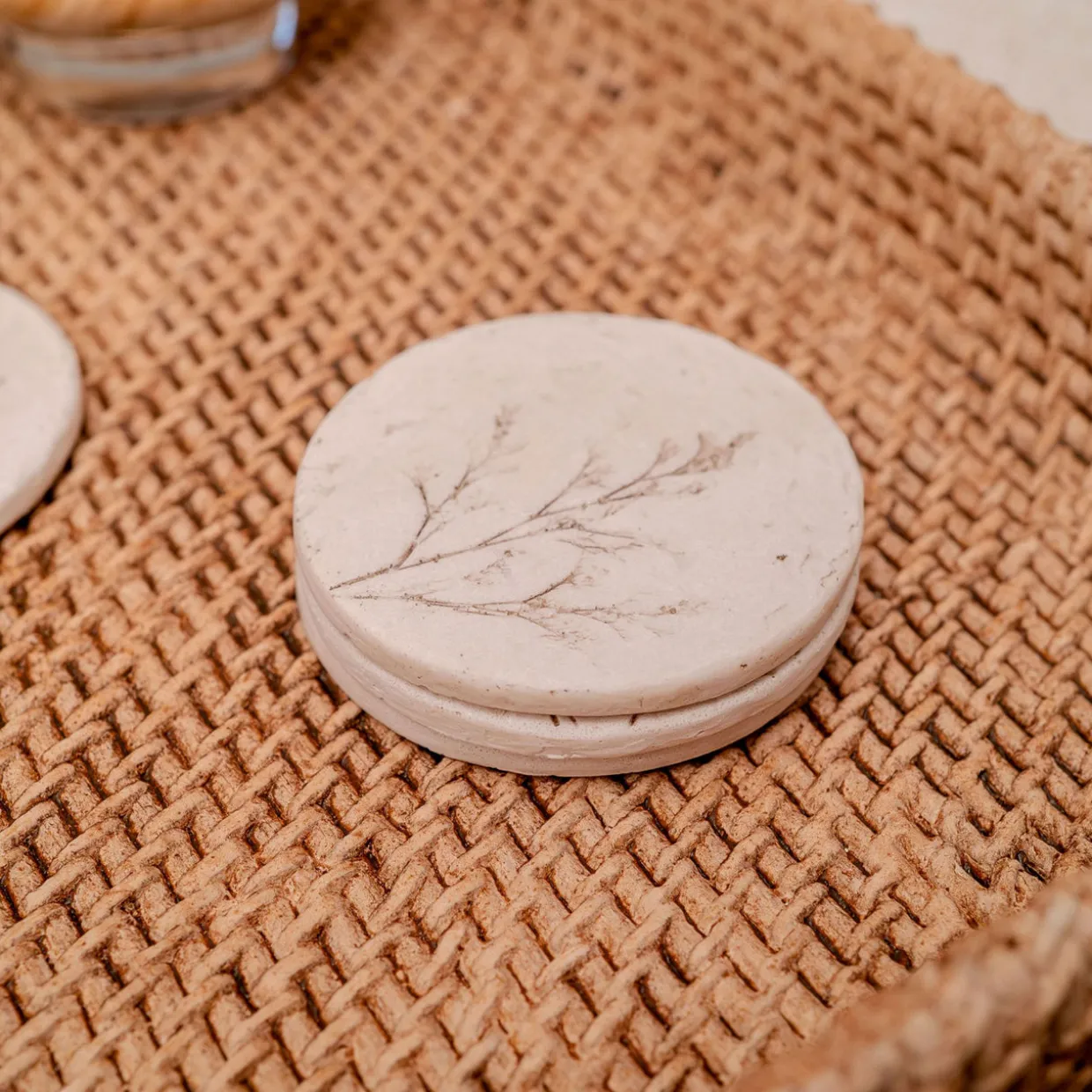 Meadows Floral Four-Piece Coasters Set