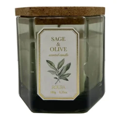 Mediterranean Herbs: Sage & Olive Scented Candle