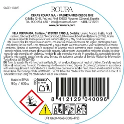 Mediterranean Herbs: Sage & Olive Scented Candle