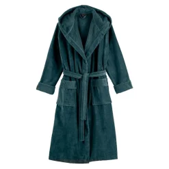 Men's Smooth Bathrobe Petrol
