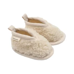 Merino Sheepskin Baby Booties Milk