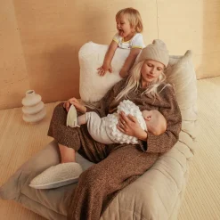 Clearance BINIBAMBA Merino Sheepskin Mama Booties Milk