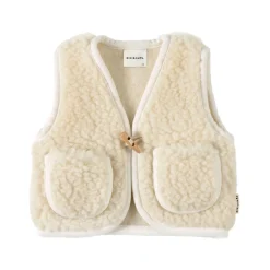 Discount BINIBAMBA Merino Snuggle Vest Milk