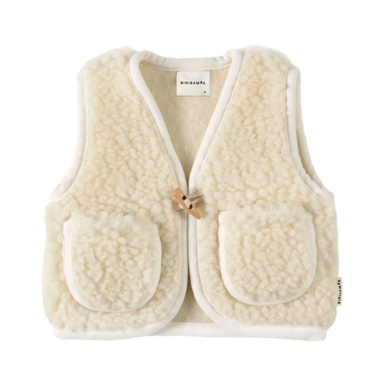 Discount BINIBAMBA Merino Snuggle Vest Milk