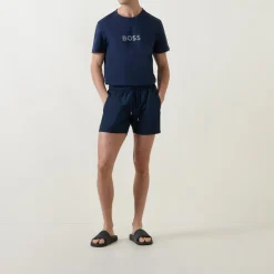 Sale BOSS Metallic Logo Drawstring Shorts