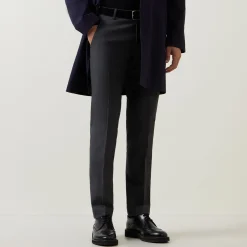 Micro Check Print Trousers