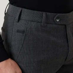 Micro Check Print Trousers