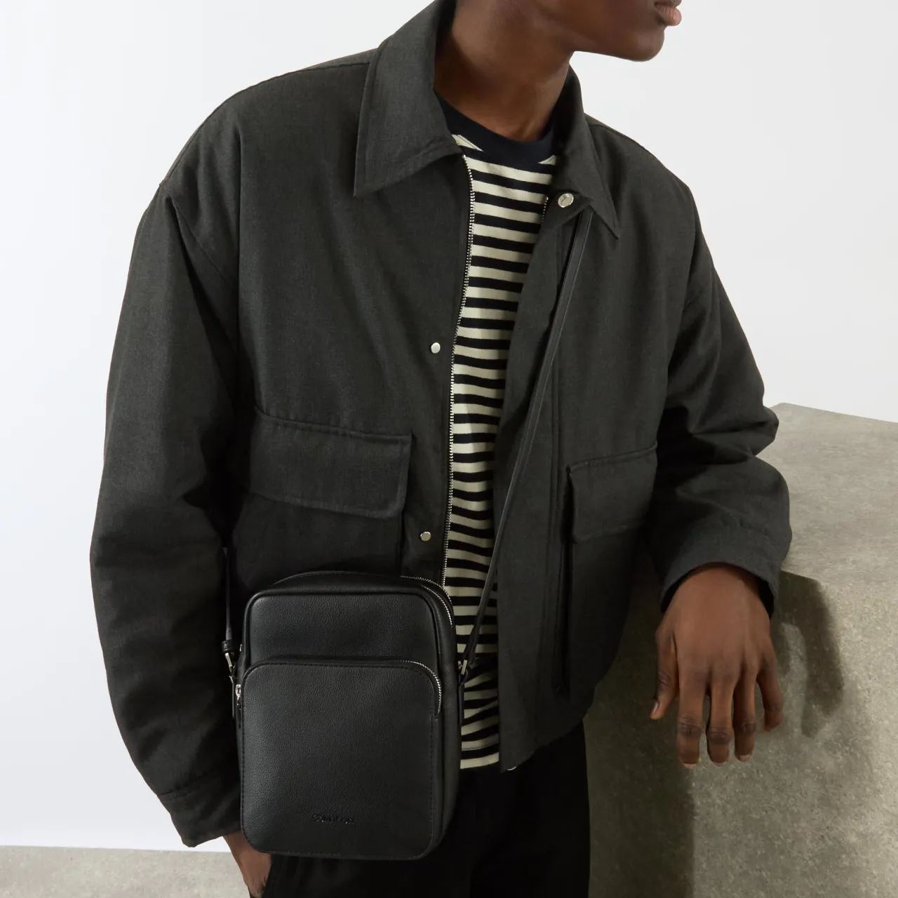 Hot CALVIN KLEIN Micro Pebble Logo Messenger Bag