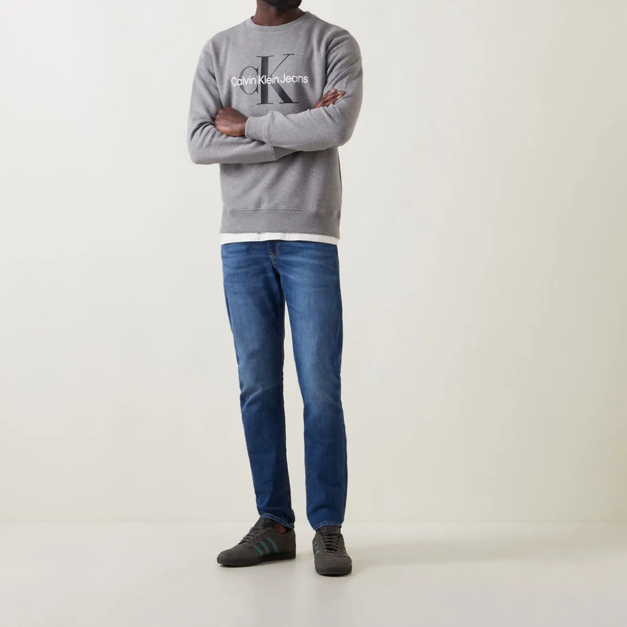 Mid Rise Slim Leg Jeans