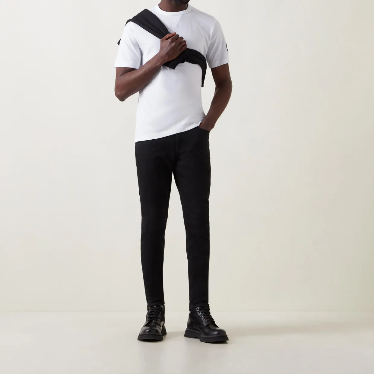 Mid Rise Slim Leg Jeans